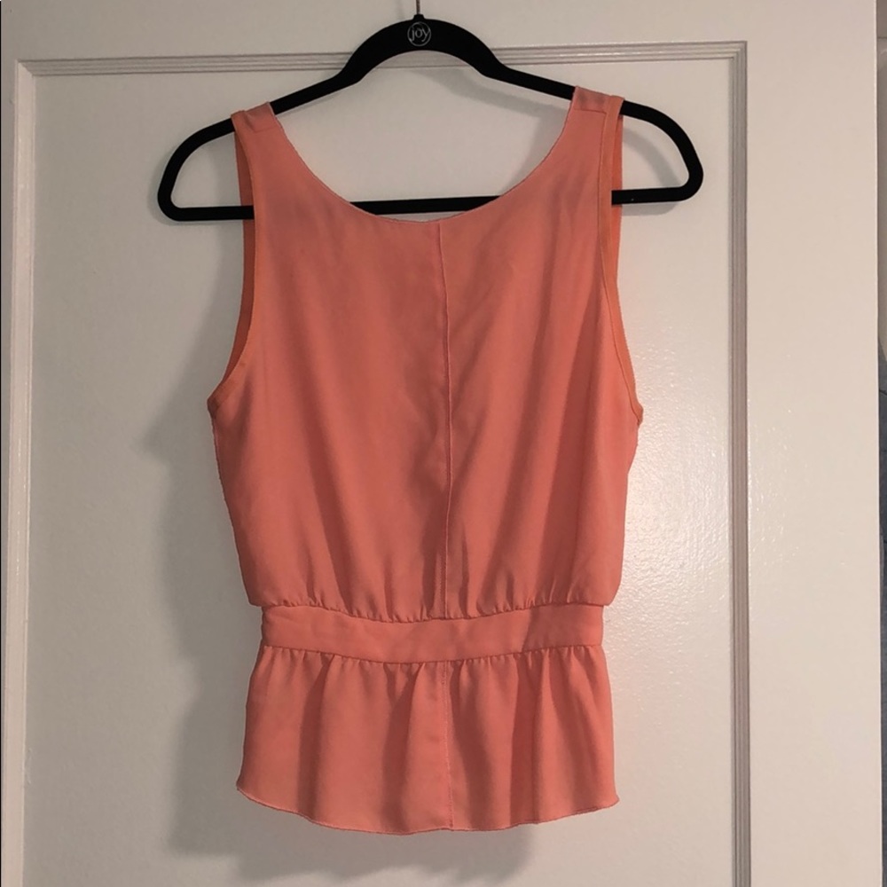 Aritzia silk peplum top